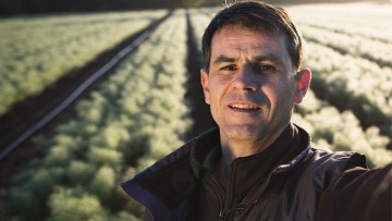 Cyril, producteur de légumes