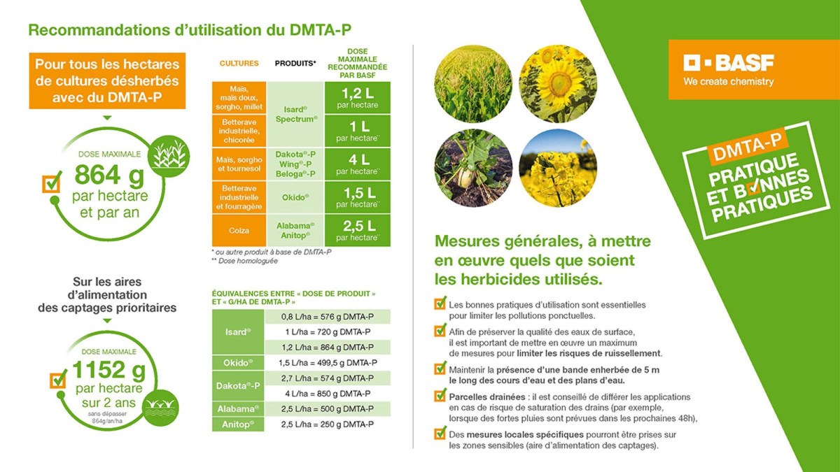 recommnandations utilisation dmta-p pour un désherbage durable