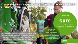 La sécurité dans l’utilisation des matières actives est renforcée